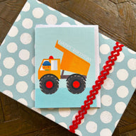 Dump Truck Birthday Card