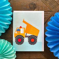 Dump Truck Birthday Card