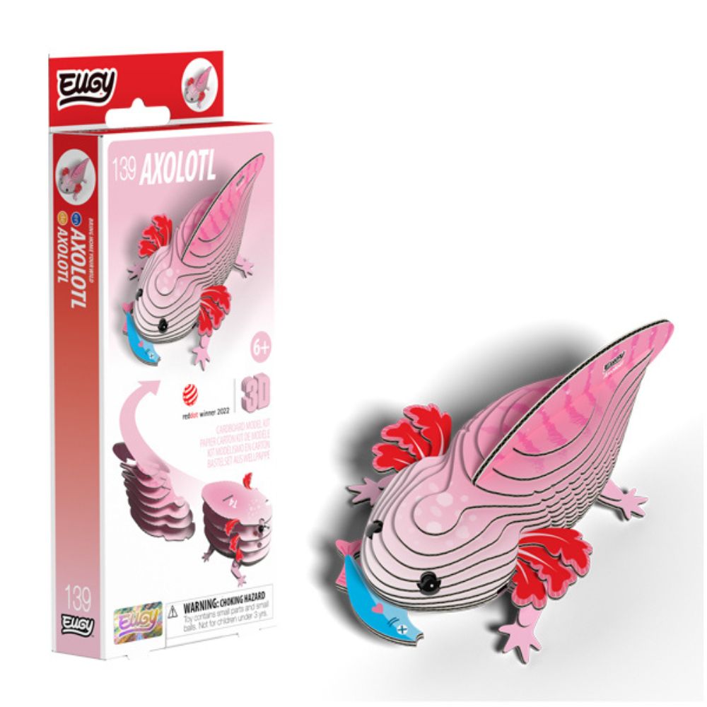 EUGY Axolotl - Kids Cardboard Craft Kit