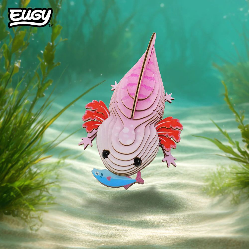 EUGY Axolotl - Kids Cardboard Craft Kit