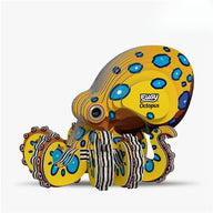 EUGY Blue Ringed Octopus - Kids Cardboard Craft Kit