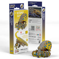 EUGY Blue Ringed Octopus - Kids Cardboard Craft Kit