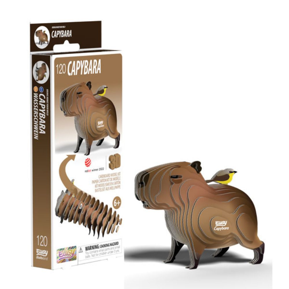 EUGY Capybara - Kids Cardboard Craft Kit