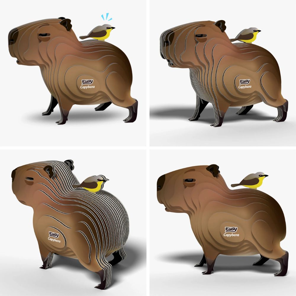 EUGY Capybara - Kids Cardboard Craft Kit