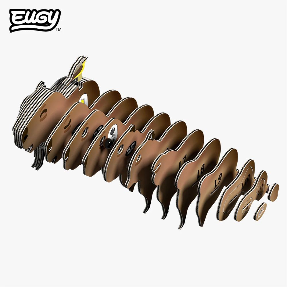 EUGY Capybara - Kids Cardboard Craft Kit