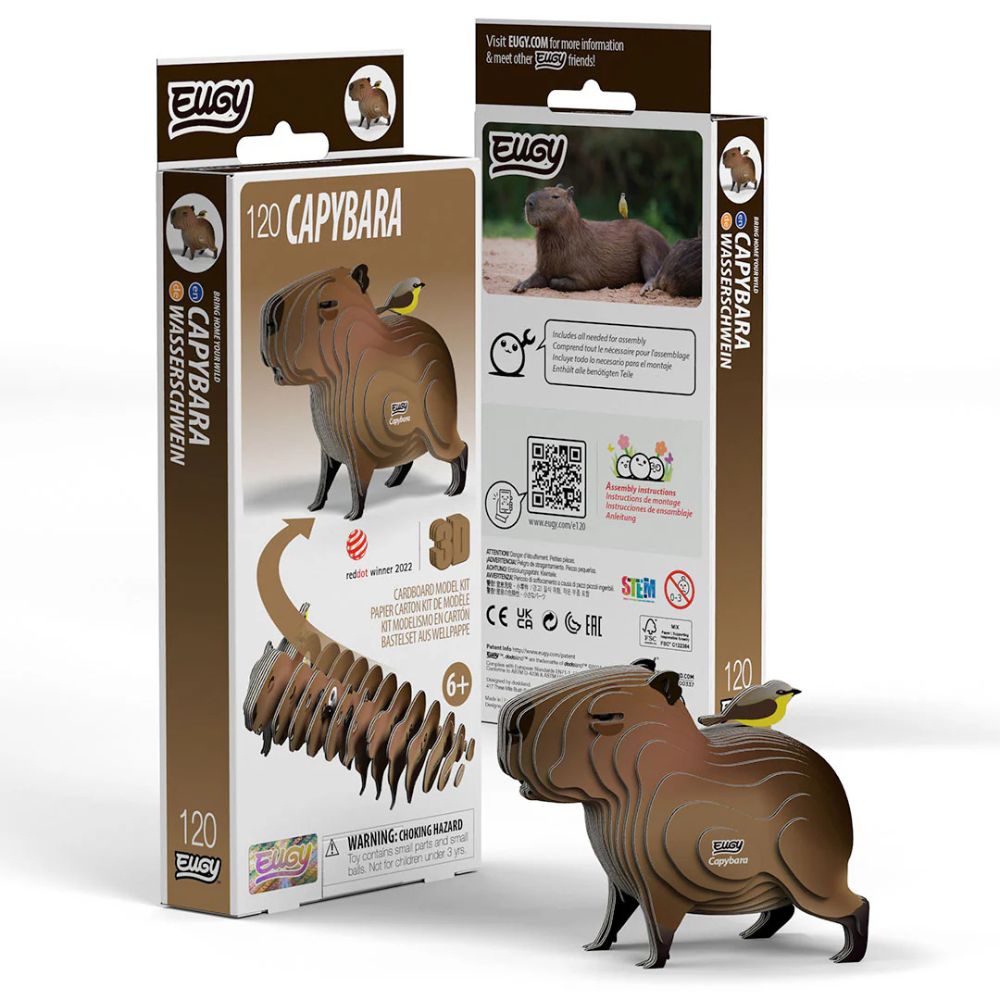EUGY Capybara - Kids Cardboard Craft Kit