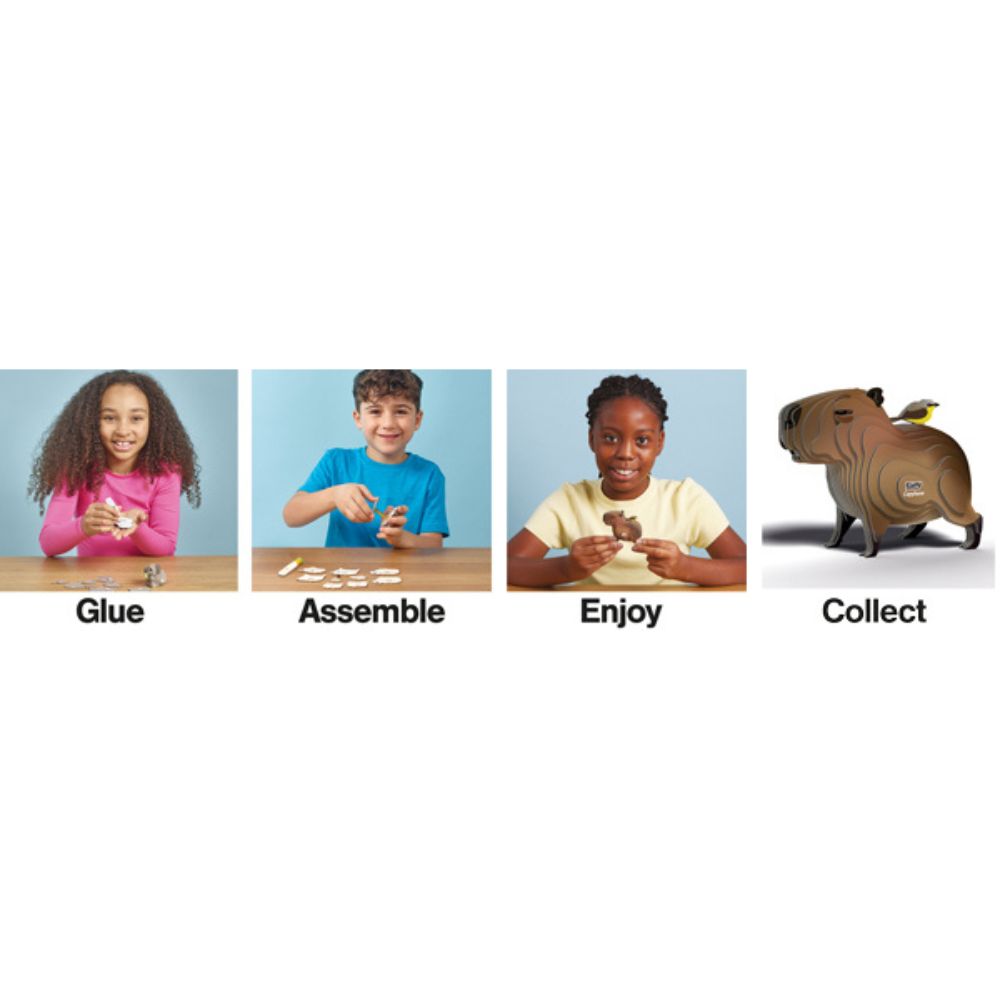 EUGY Capybara - Kids Cardboard Craft Kit