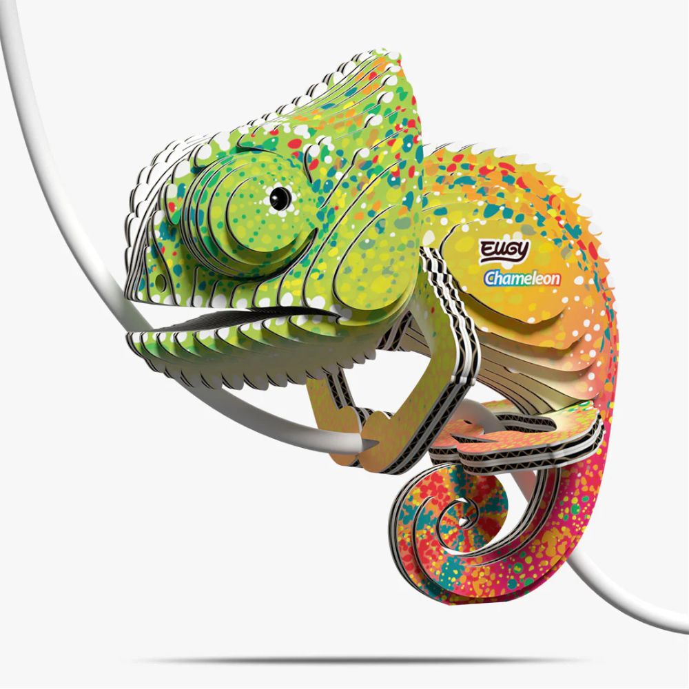 EUGY Chameleon - Kids Cardboard Craft Kit