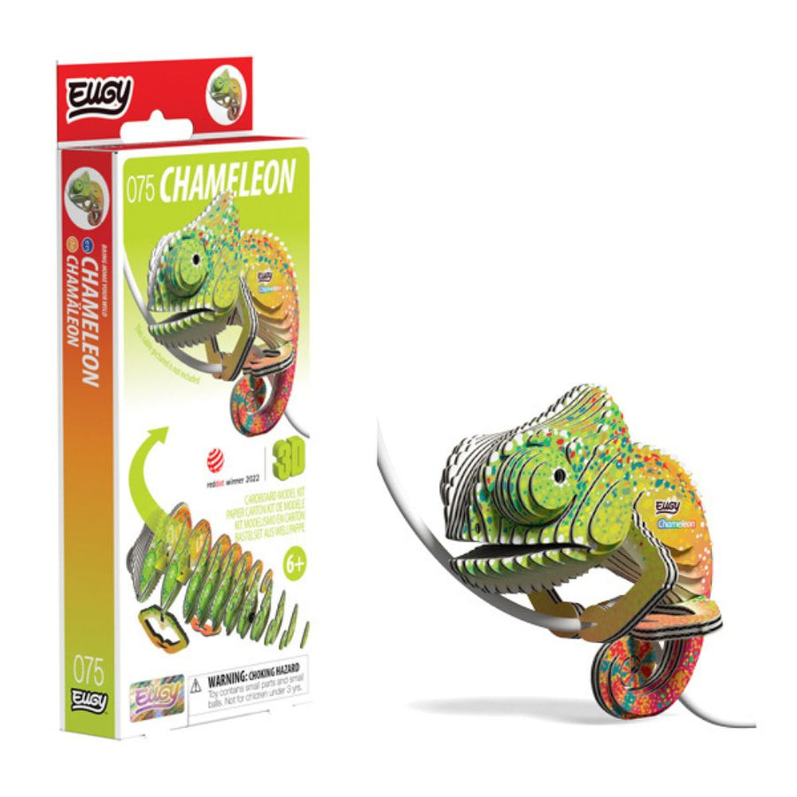EUGY Chameleon - Kids Cardboard Craft Kit