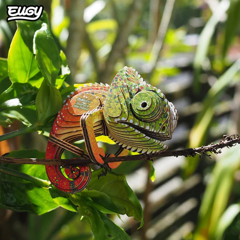 EUGY Chameleon - Kids Cardboard Craft Kit
