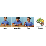 EUGY Chameleon 3D Cardboard Model Kit for Kids aged 6+