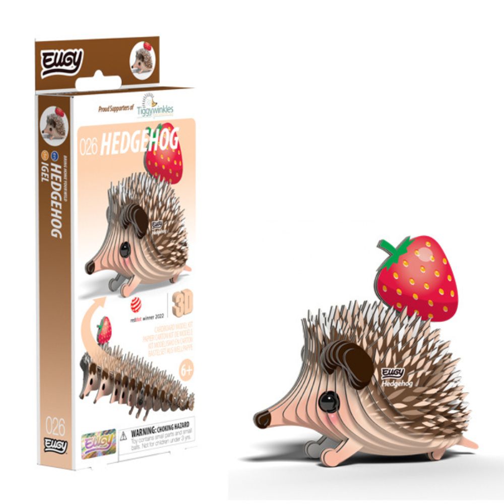 EUGY Hedgehog - Kids Cardboard Craft Kit