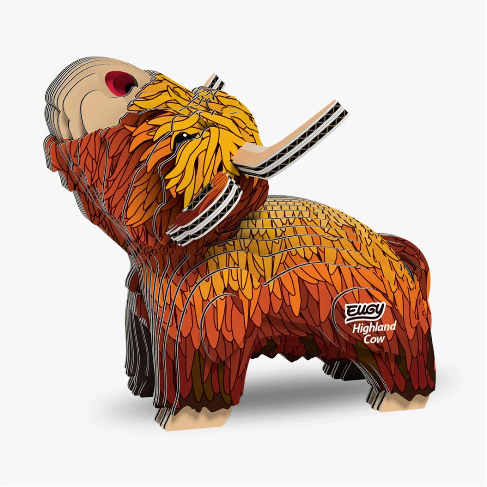 EUGY Highland Cow - Kids Cardboard Craft Kit
