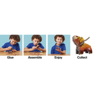 EUGY Highland Cow - 3D Cardboard Model Kit
