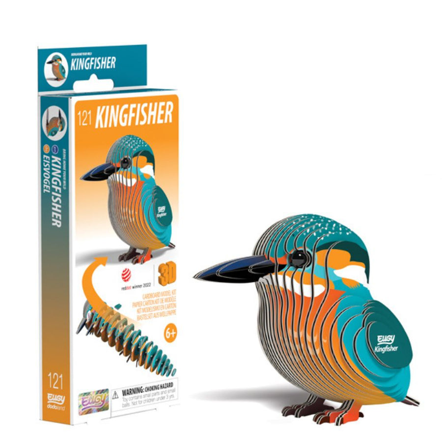 EUGY Kingfisher - Kids Cardboard Craft Kit