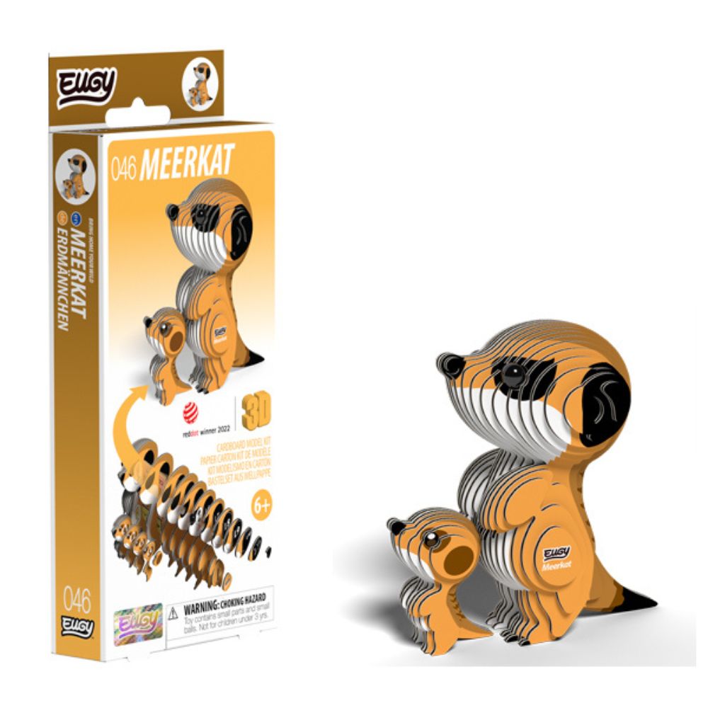 EUGY Meerkat - Kids Cardboard Craft Kit