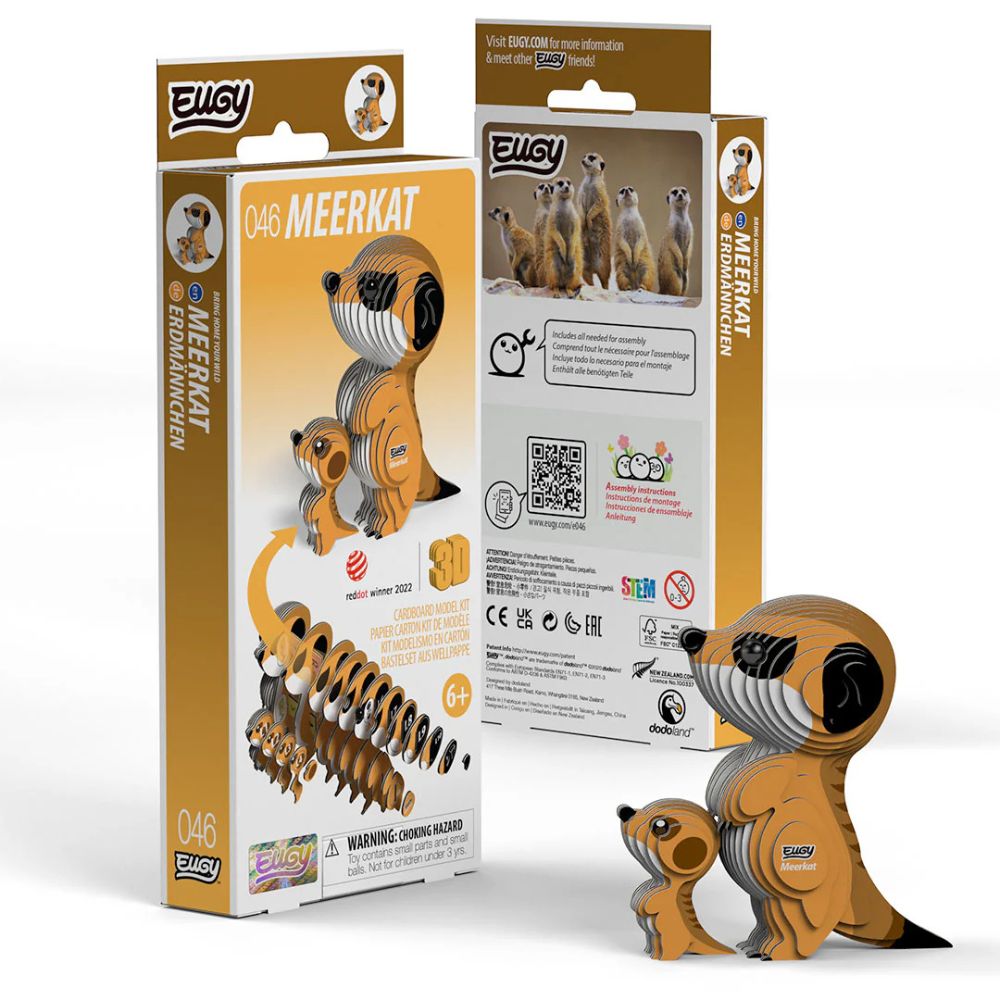 EUGY Meerkat - Kids Cardboard Craft Kit