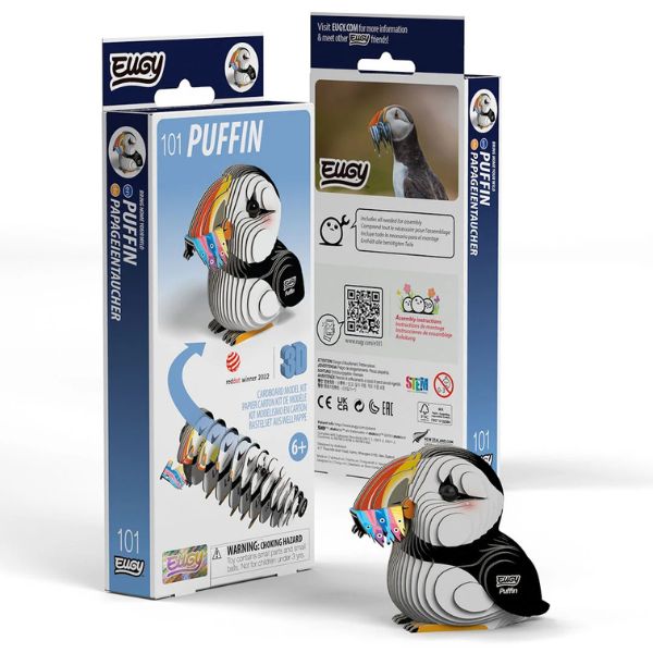 EUGY Puffin - Kids Cardboard Craft Kit