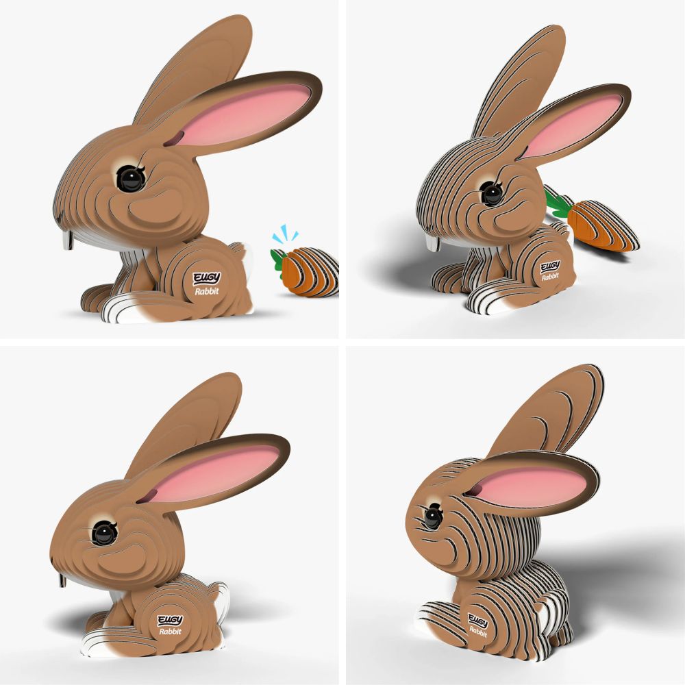 EUGY Rabbit - Kids Cardboard Craft Kit