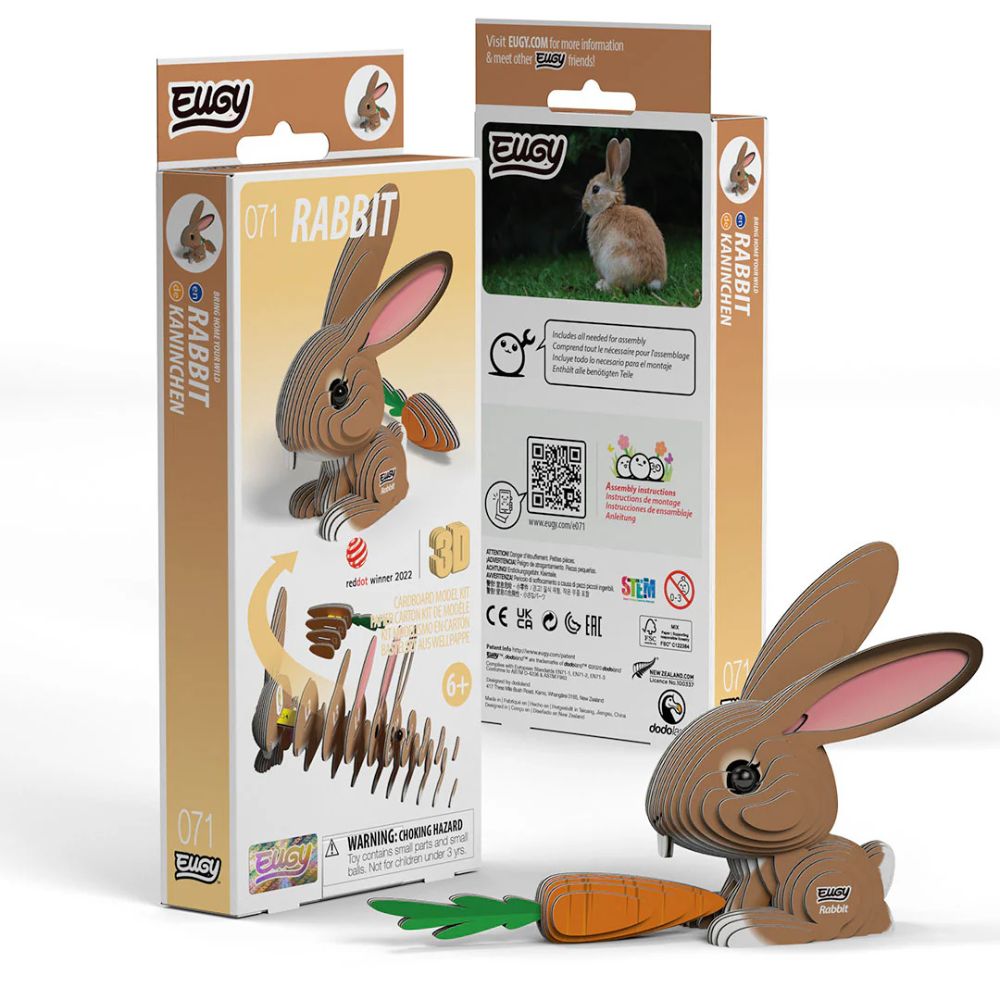 EUGY Rabbit - Kids Cardboard Craft Kit
