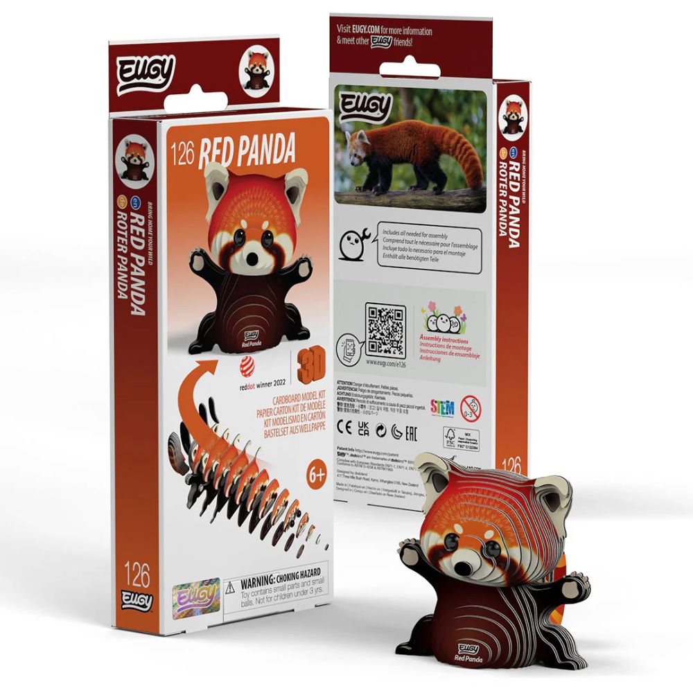 EUGY Red Panda - Kids Cardboard Craft Kit