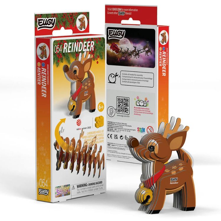 EUGY Reindeer - Kids Cardboard Craft Kit