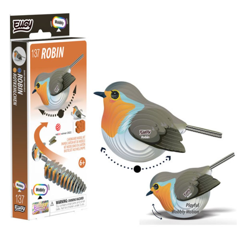 EUGY Robin - Kids Cardboard Craft Kit