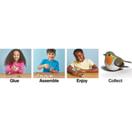 EUGY Robin 3D Eco-Friendly Cardboard Model Kit