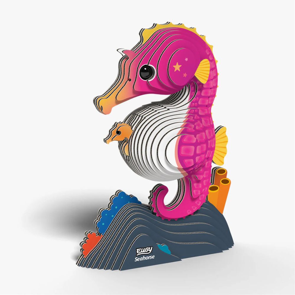 EUGY Seahorse - Kids Cardboard Craft Kit