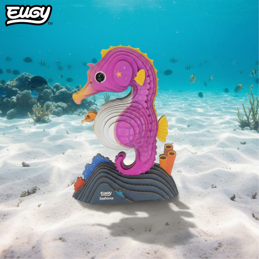 EUGY Seahorse - Kids Cardboard Craft Kit