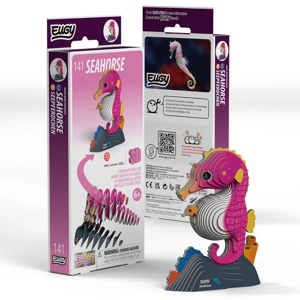 EUGY Seahorse - Kids Cardboard Craft Kit