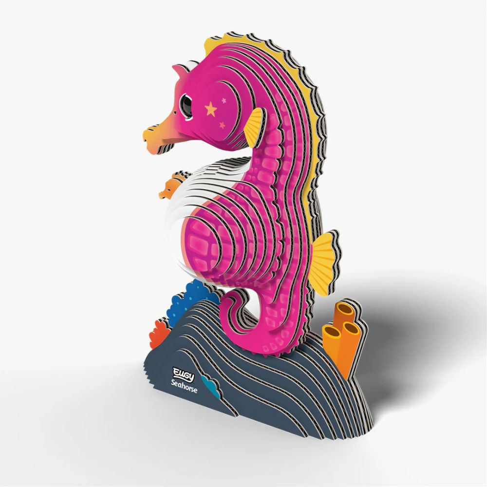 EUGY Seahorse - Kids Cardboard Craft Kit