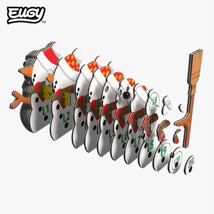 EUGY Snowman - Kids Cardboard Craft Kit