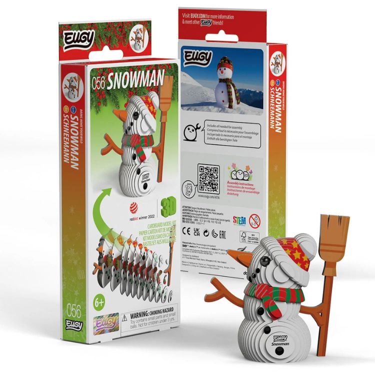 EUGY Snowman - Kids Cardboard Craft Kit