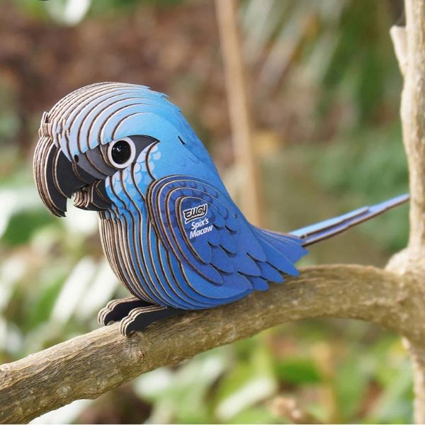 EUGY Spix's Macaw - Kids Cardboard Craft Kit