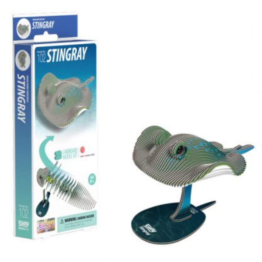 EUGY Stingray - Kids Cardboard Craft Kit
