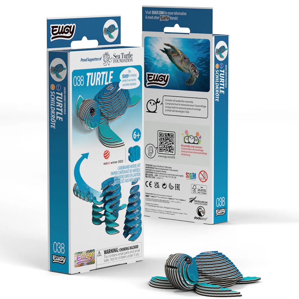 EUGY Turtle - Kids Cardboard Craft Kit