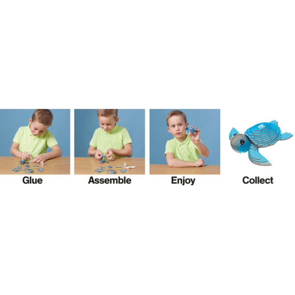 EUGY Turtle - Kids Cardboard Craft Kit