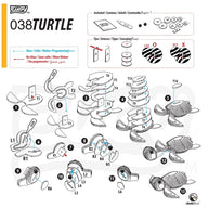 EUGY Turtle 3D Puzzle - Cardboard Model Kit