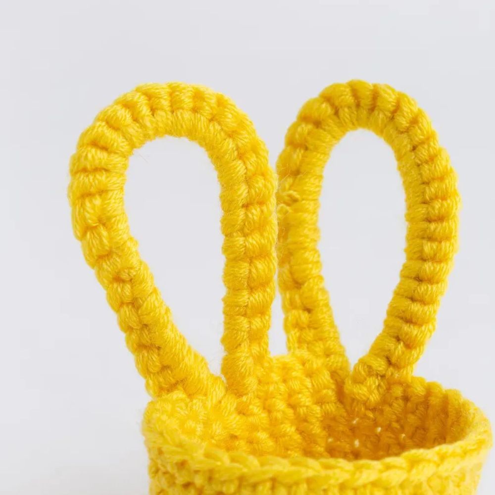 Easy Crochet Kit - Make Trio Of Easter Bunny Egg Cups