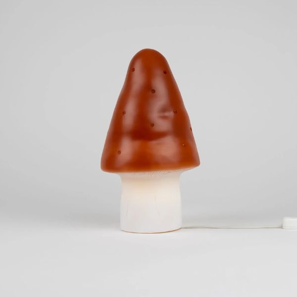 Egmont Mushroom Night Light, Small Brick Red - Kids Night Light