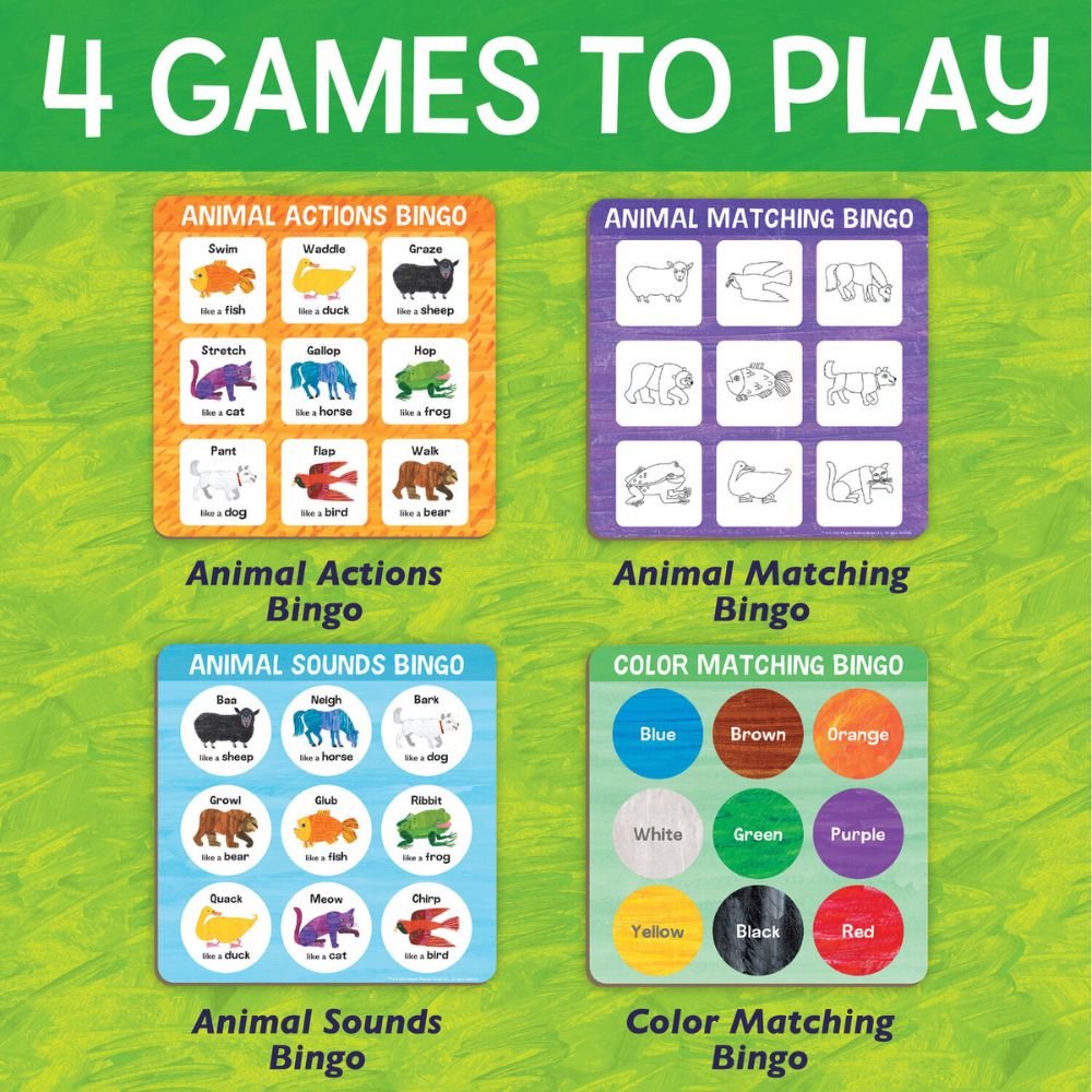 World of Eric Carle™ Animal Bingo – A Movement, Sound & Matching Game for Toddlers
