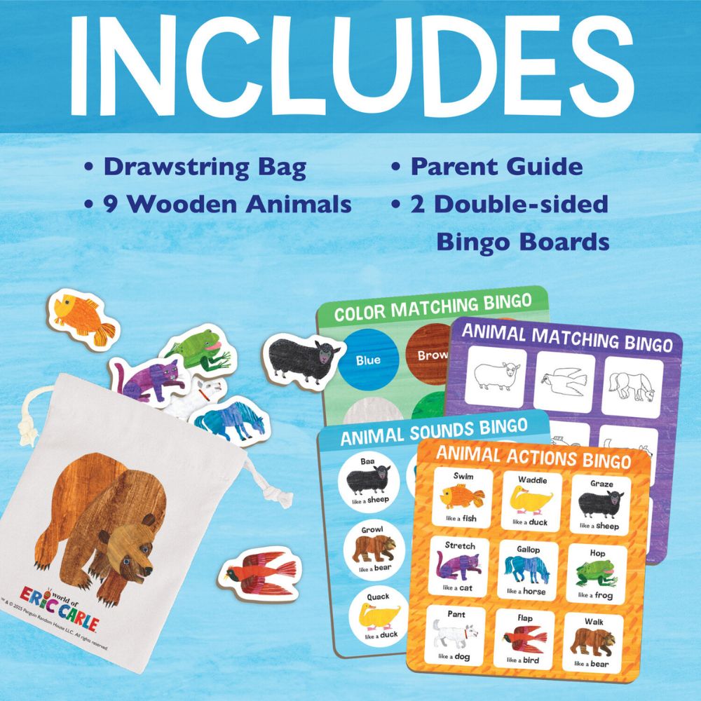 World of Eric Carle™ Animal Bingo – A Movement, Sound & Matching Game for Toddlers