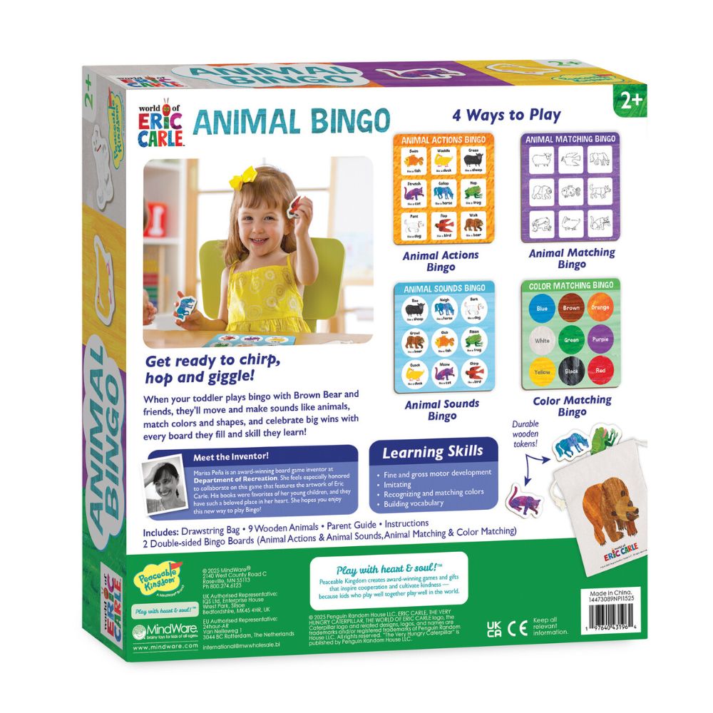 World of Eric Carle™ Animal Bingo – A Movement, Sound & Matching Game for Toddlers