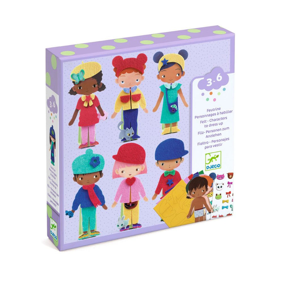 Djeco Felt Characters To Dress Up - DJ00086