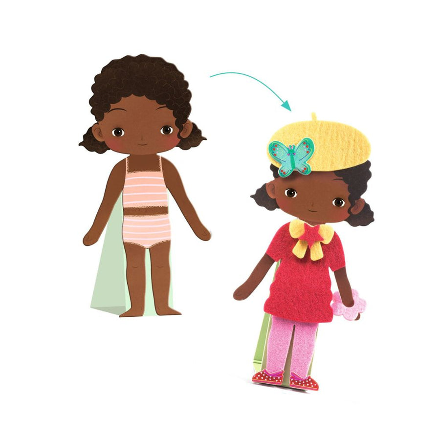 Djeco Felt Characters To Dress Up - DJ00086