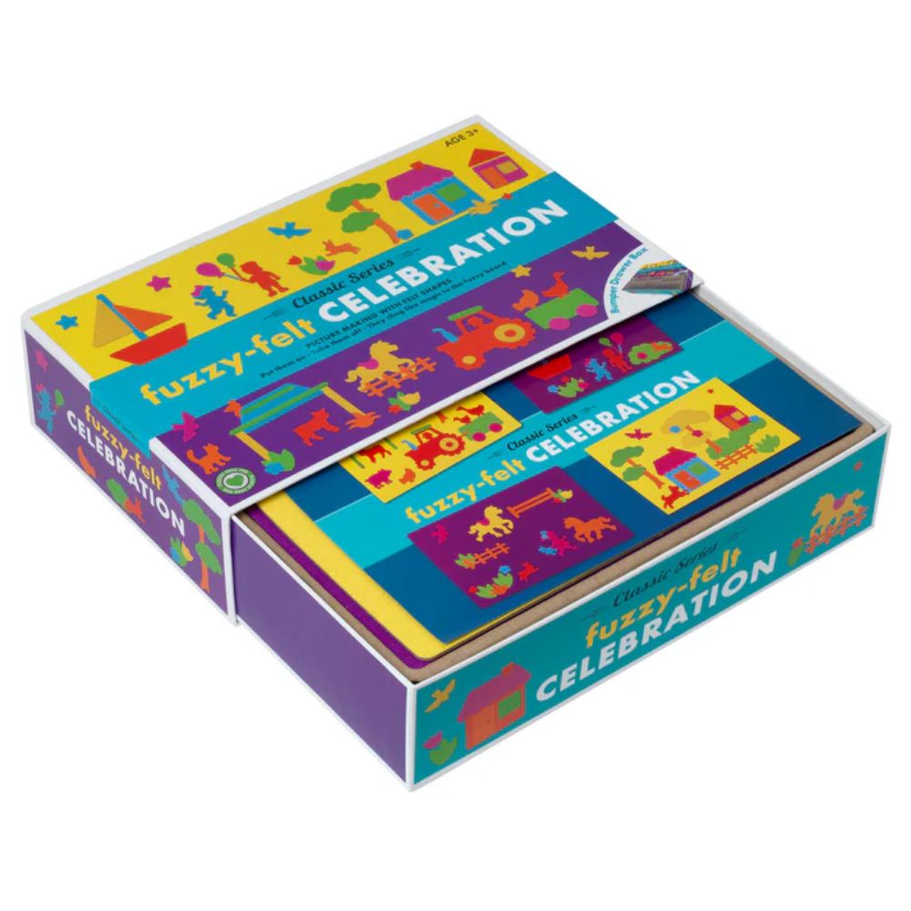 Fuzzy Felt Retro Drawer Gift Set - Celebration