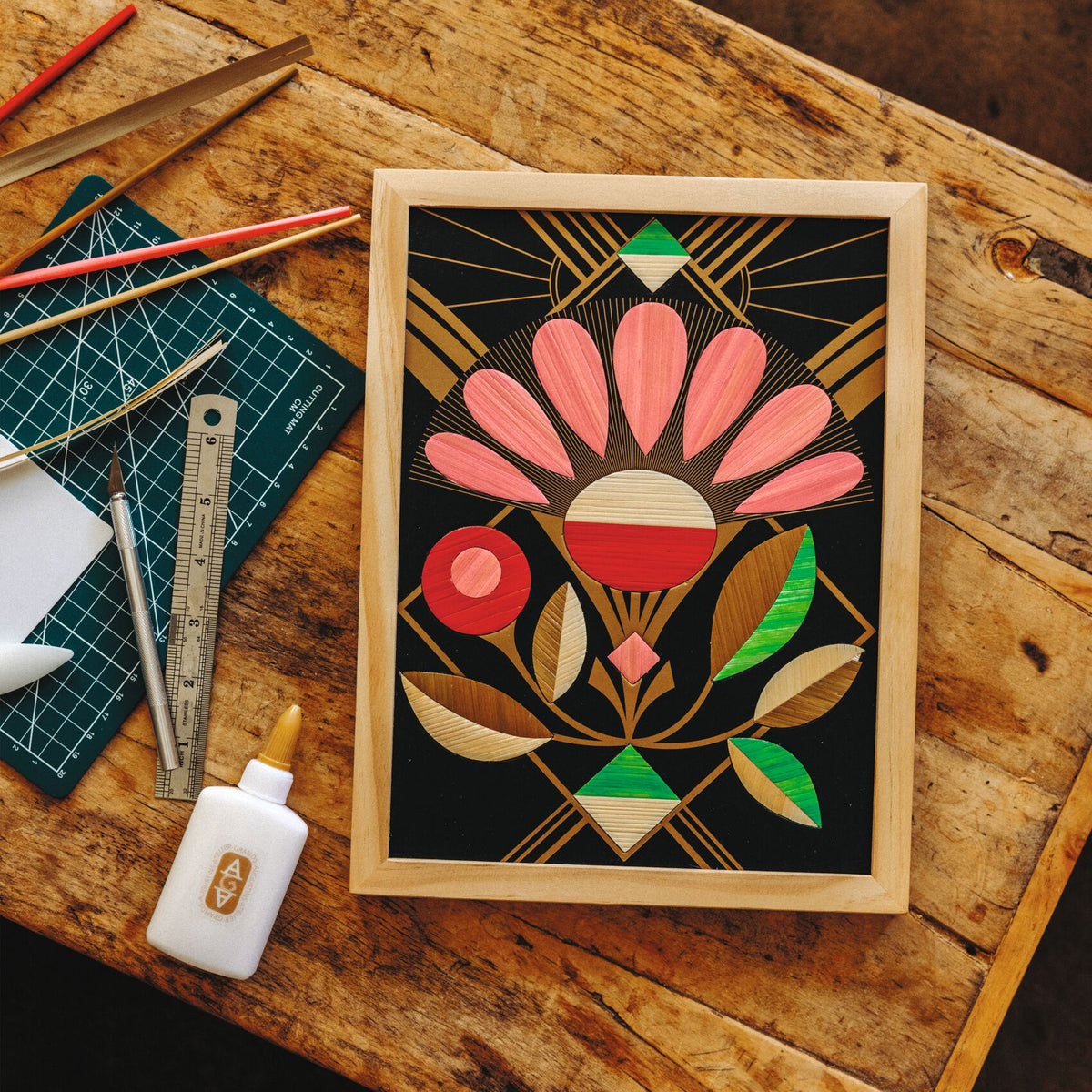 Djeco Atelier Grands Augustins - Workshop 34, Straw marquetry GA10034