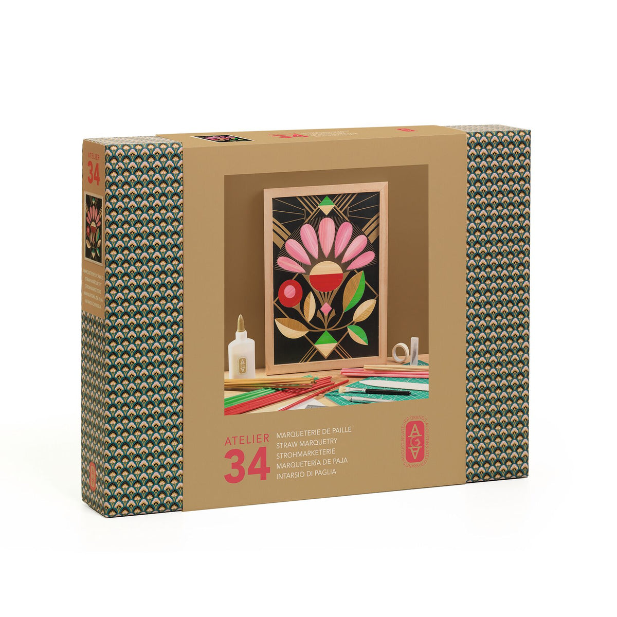 Djeco Atelier Grands Augustins - Workshop 34, Straw marquetry GA10034