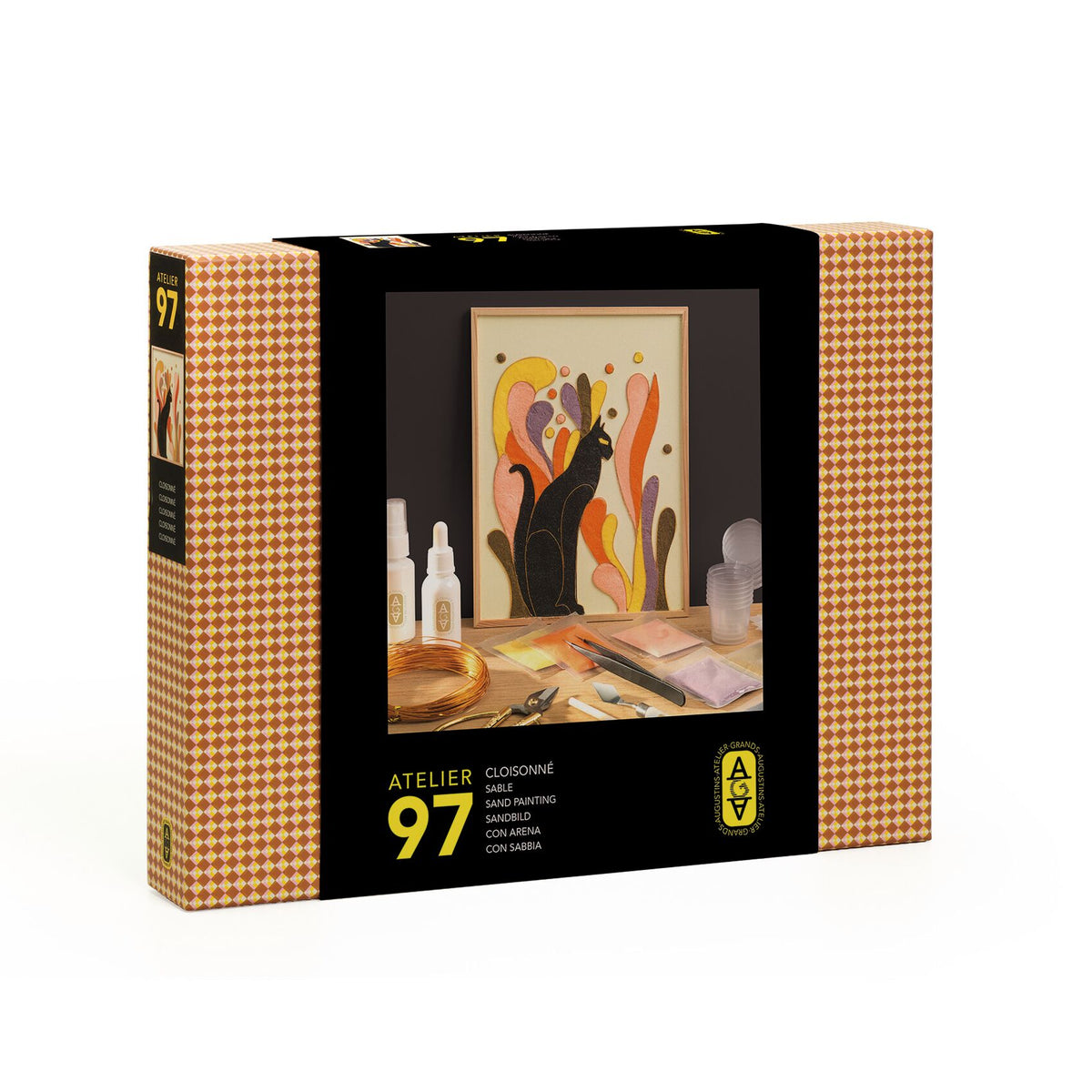 Djeco Atelier Grands Augustins - Workshop 97, Cloisonné sand painting GA10097
